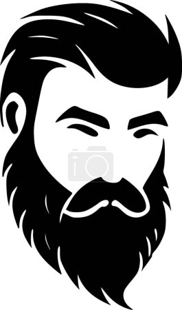 Barba - logotipo vectorial de alta calidad - ilustración vectorial ideal para el gráfico de la camiseta