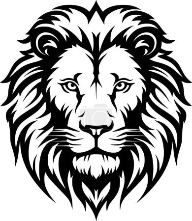 Cecil - black and white isolated icon - vector illustration
