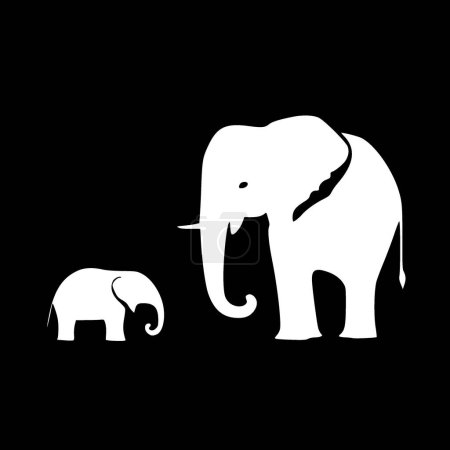 Elephants - high quality vector logo - vector illustration ideal for t-shirt graphic