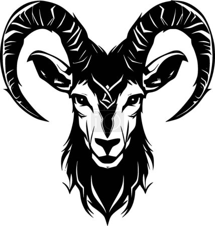 Goat - high quality vector logo - vector illustration ideal for t-shirt graphic
