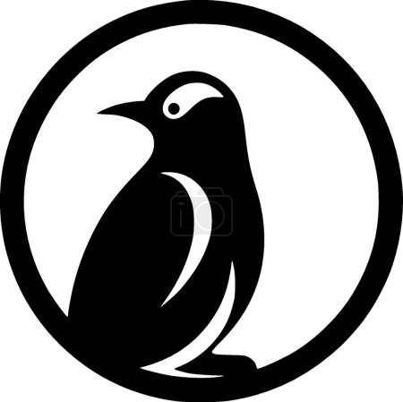 Pinguin - hochwertiges Vektor-Logo - Vektor-Illustration ideal für T-Shirt-Grafik