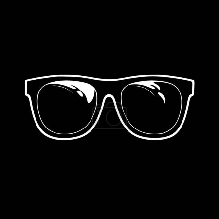 Sunglasses - minimalist and simple silhouette - vector illustration
