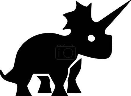 Ilustración de Triceratops - logotipo vectorial de alta calidad - ilustración vectorial ideal para gráficos de camisetas - Imagen libre de derechos