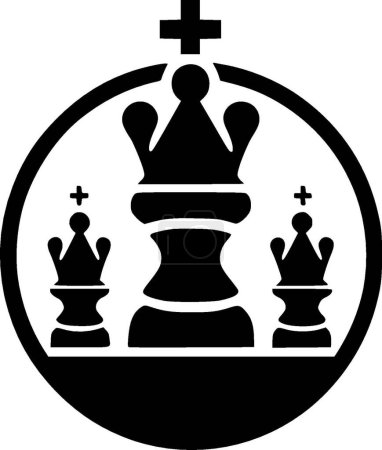 Schach - hochwertiges Vektor-Logo - Vektor-Illustration ideal für T-Shirt-Grafik
