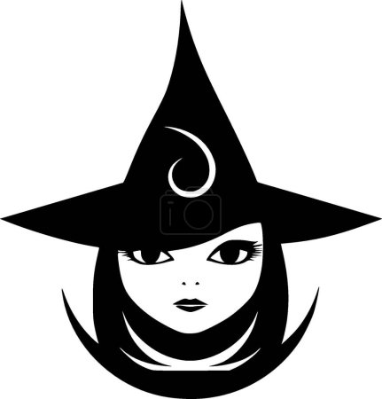 Witch - high quality vector logo - vector illustration ideal for t-shirt graphic