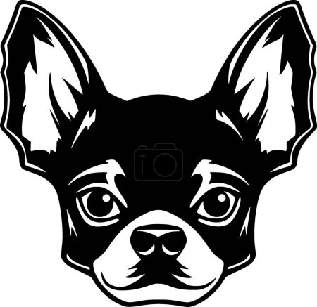 Chihuahua - logotipo vectorial de alta calidad - ilustración vectorial ideal para el gráfico de camisetas