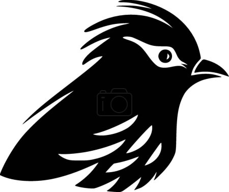 Pigeon - silhouette minimaliste et simple - illustration vectorielle