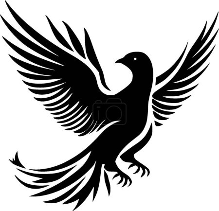Pigeon - minimalist and simple silhouette - vector illustration