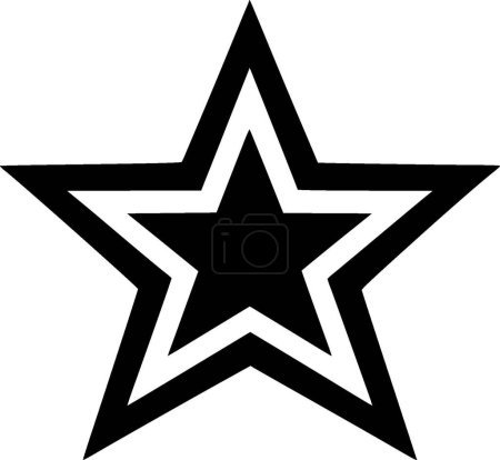 Sterne - minimalistisches und flaches Logo - Vektorillustration