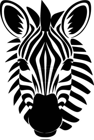 Illustration for Zebra - high quality vector logo - vector illustration ideal for t-shirt graphic - Royalty Free Image
