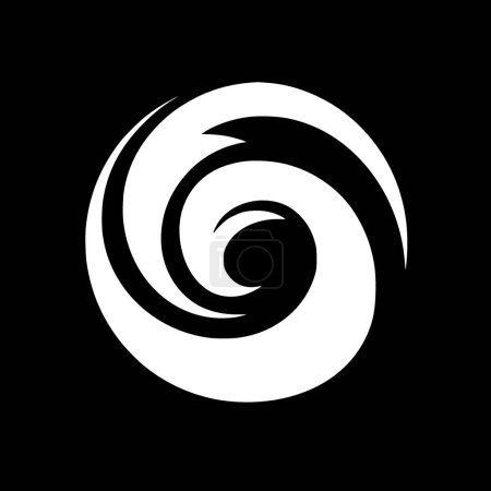 Infinity - illustration vectorielle en noir et blanc