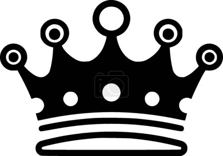 Ilustración de Coronación - logo minimalista y plano - ilustración vectorial - Imagen libre de derechos