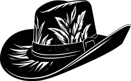 Sombrero vaquero - logotipo vectorial de alta calidad - ilustración vectorial ideal para el gráfico de la camiseta