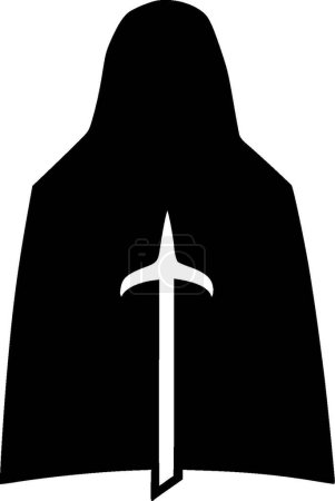 Illustration for Death - minimalist and simple silhouette - vector illustration - Royalty Free Image
