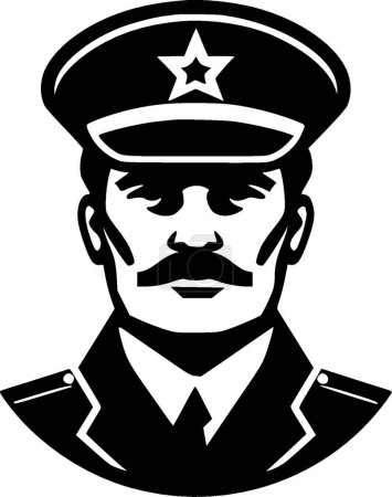 Militar - logotipo vectorial de alta calidad - ilustración vectorial ideal para el gráfico camiseta