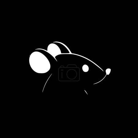 Ratón - logotipo vectorial de alta calidad - ilustración vectorial ideal para el gráfico camiseta