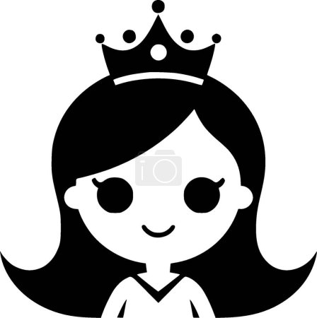 Princess - high quality vector logo - vector illustration ideal for t-shirt graphic