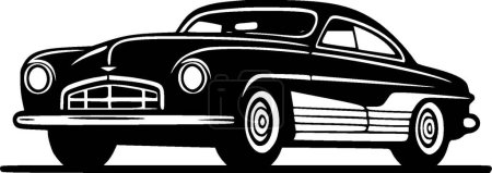 Car - minimalist and simple silhouette - vector illustration