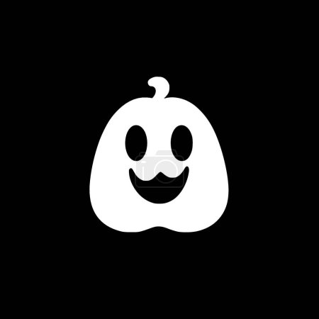 Illustration for Halloween - minimalist and flat logo - vector illustration - Royalty Free Image