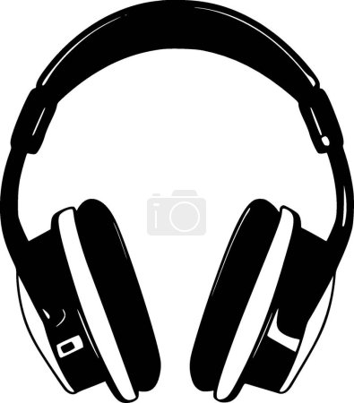 Headphone - high quality vector logo - vector illustration ideal for t-shirt graphic