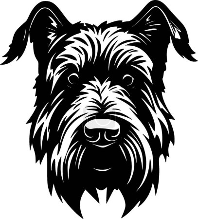 Scottish terrier - minimalist and simple silhouette - vector illustration