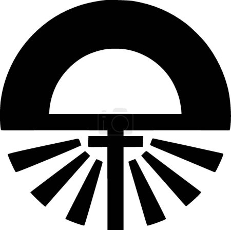 Japon - silhouette minimaliste et simple - illustration vectorielle