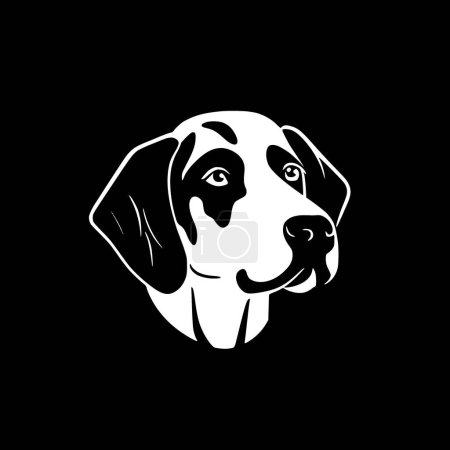 Dalmatian - minimalist and flat logo - vector illustration