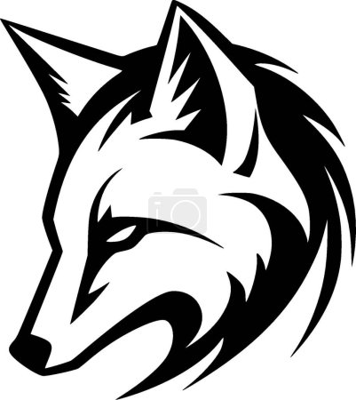 Ilustración de Fox - logo minimalista y plano - ilustración vectorial - Imagen libre de derechos