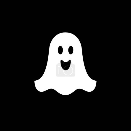 Illustration for Ghost - minimalist and flat logo - vector illustration - Royalty Free Image