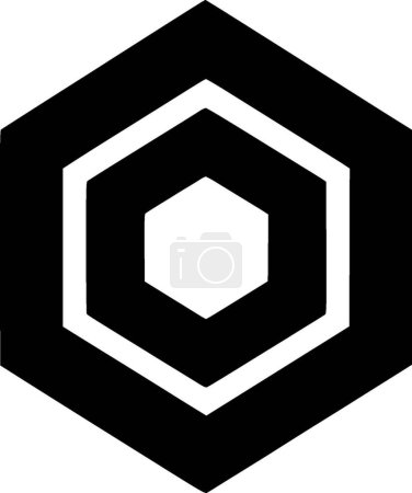 Hexagon - hochwertiges Vektor-Logo - Vektor-Illustration ideal für T-Shirt-Grafik