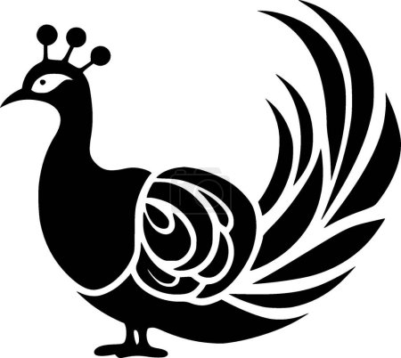 Peacock - logotipo vectorial de alta calidad - ilustración vectorial ideal para el gráfico de camisetas