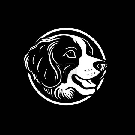 Terrier Hund - minimalistisches und flaches Logo - Vektorillustration