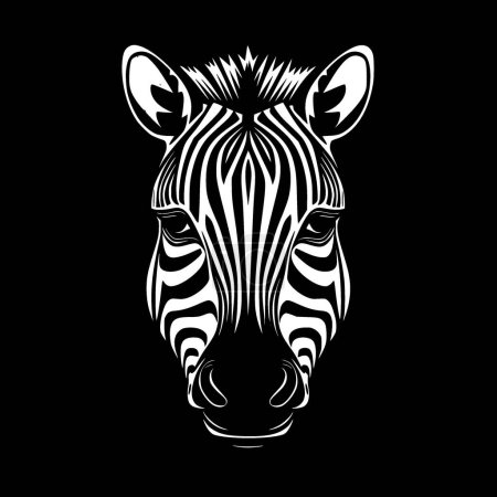 Zebra - logotipo vectorial de alta calidad - ilustración vectorial ideal para el gráfico de camisetas