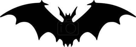 Murciélago - silueta minimalista y simple - ilustración vectorial