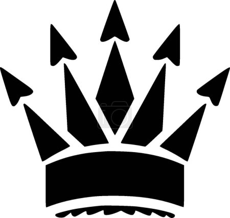 Ilustración de Corona - logotipo vectorial de alta calidad - ilustración vectorial ideal para el gráfico camiseta - Imagen libre de derechos