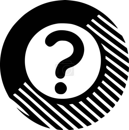 Frage - hochwertiges Vektor-Logo - Vektor-Illustration ideal für T-Shirt-Grafik