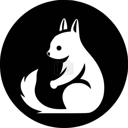 Écureuil - logo vectoriel de haute qualité - illustration vectorielle idéale pour t-shirt graphique