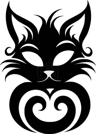 Cat - logotipo vectorial de alta calidad - ilustración vectorial ideal para el gráfico de camisetas