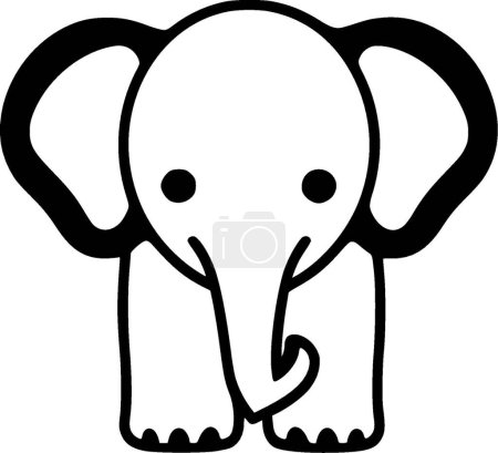 Elefant - hochwertiges Vektor-Logo - Vektor-Illustration ideal für T-Shirt-Grafik