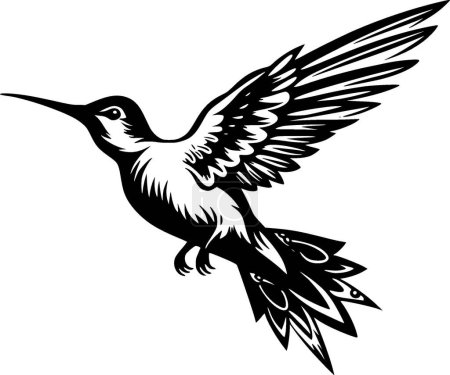 Kolibri - hochwertiges Vektorlogo - Vektorillustration ideal für T-Shirt-Grafik