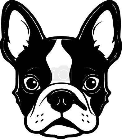 Illustration for Boston terrier - high quality vector logo - vector illustration ideal for t-shirt graphic - Royalty Free Image