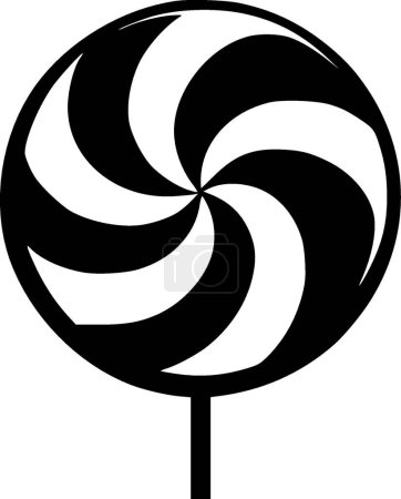 Candy - minimalist and flat logo - vector illustration