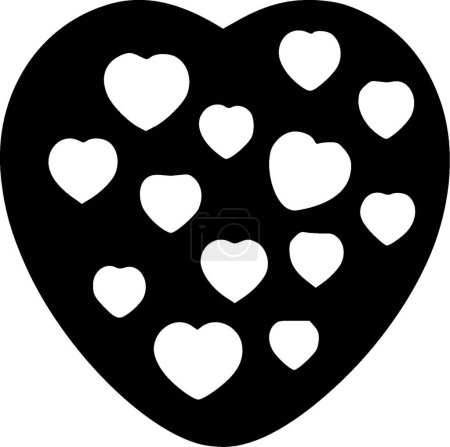 Candy Hearts - hochwertiges Vektor-Logo - Vektor-Illustration ideal für T-Shirt-Grafik