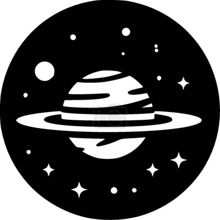 Galaxy - logo minimalista y plano - ilustración vectorial