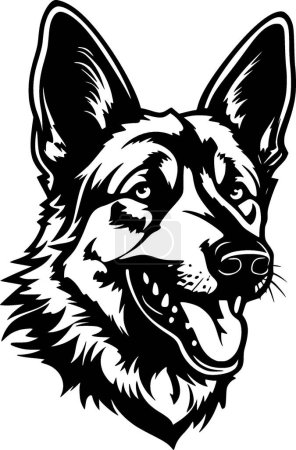 Deutscher Schäferhund - hochwertiges Vektor-Logo - Vektor-Illustration ideal für T-Shirt-Grafik