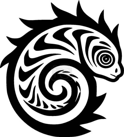 Chameleon - high quality vector logo - vector illustration ideal for t-shirt graphic