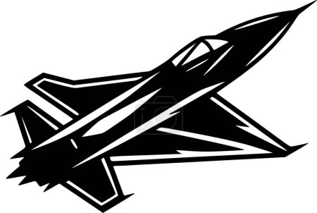 Fighter jet - high quality vector logo - vector illustration ideal for t-shirt graphic