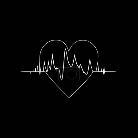 Heartbeat - high quality vector logo - vector illustration ideal for t-shirt graphic