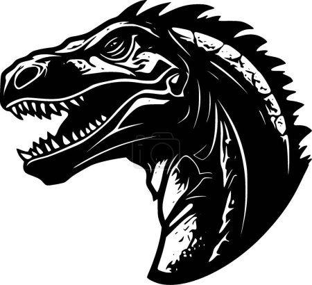 Dragón Komodo - logotipo vectorial de alta calidad - ilustración vectorial ideal para el gráfico de camisetas