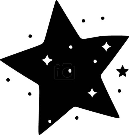Estrellas - logo minimalista y plano - ilustración vectorial